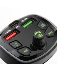 Transmiter for car Blue Star Wave L1 RGB Ambient light typ C x1 USB x2 20W black