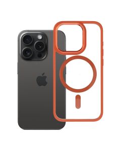 ROAR case MAG BUMPER compatible with MagSafe for IPHONE 15 Pro orange