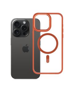 ROAR case MAG BUMPER compatible with MagSafe for IPHONE 15 Pro Max orange