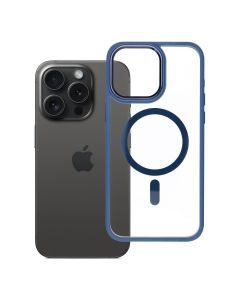 ROAR case MAG BUMPER compatible with MagSafe for IPHONE 15 Pro Max navy blue