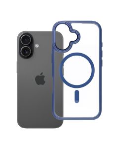ROAR case MAG BUMPER compatible with MagSafe for IPHONE 16 navy blue