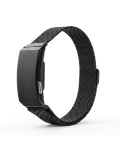 Smart fitness band with IP68 Waterproof Rating  ECG  Heart Rate  HRV  Blood Pressure  SpO2  Sleep & Stress Monitoring TITMO Loop I-110 black