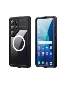 Case for Samsung S26 ULTRA Waterproof Shellbox MARS with metal ring black