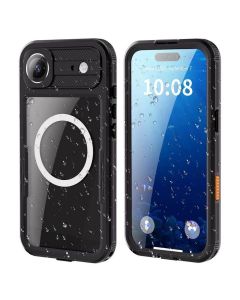 Case for iPhone 17 AIR Waterproof Shellbox DOT compatible with MagSafe black