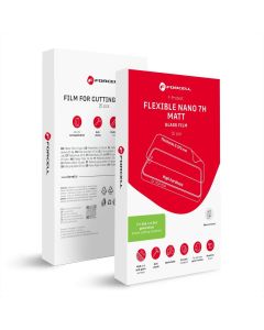 Hybrid nano glass film for cutting machine 2nd and 3rd gen. Forcell F-Protect Flexible NANO 7H MATT 196 x 125 mm 25 pcs