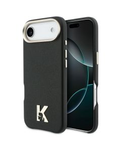 KARL LAGERFELD case for IPHONE 17 Air compatible with MagSafe KLHMP17M5PGFKHGK (PU FW W/ KHead Logo) black