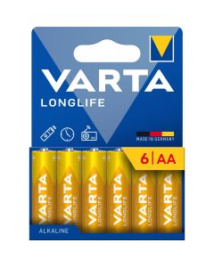 VARTA alkaline battery R6 (AA) Longlife 6 pcs 