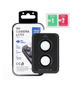 Camera Lens Protector BLUE STAR Easy Install for XIAOMI Redmi 15C black