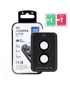 Camera Lens Protector BLUE STAR Easy Install for HONOR 400 black