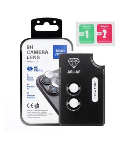 Tempered Glass Camera Lens Protector for Samsung FLIP 7 Blue Star Easy Install black