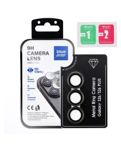 Tempered Glass Camera Lens Protector for Samsung S26 PLUS Blue Star Easy Install black