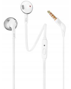 Wire earphones Jack 3 5 mm JBL T205 white