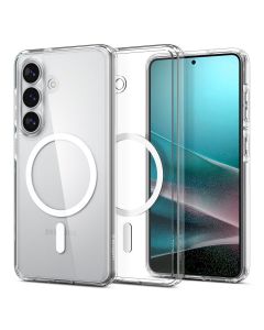 SPIGEN case ULTRA HYBRID MAG compatible with MagSafe for S26 clear / white