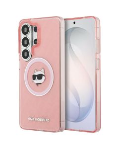 KARL LAGERFELD case for SAMSUNG S26 Ultra KLHMS26LHMKBCHOP (Magnetic IML Repeated Logo and Choupette) pink