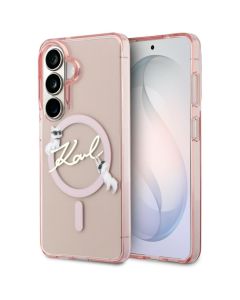 KARL LAGERFELD case for SAMSUNG S26 KLHMS26S5HKSCAP (Magnetic IML KC Script) pink