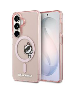 KARL LAGERFELD case for SAMSUNG S26 KLHMS26S6HCPSCP (Magnetic IML Peekaboo Choupette) pink