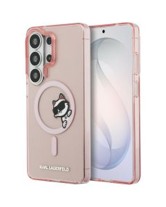 KARL LAGERFELD case for SAMSUNG S26 Ultra KLHMS26L6HCPSCP (Magnetic IML Peekaboo Choupette) pink