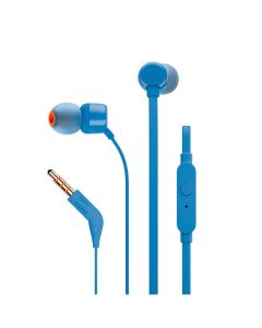 Wire earphones Jack 3 5 mm JBL T110 blue