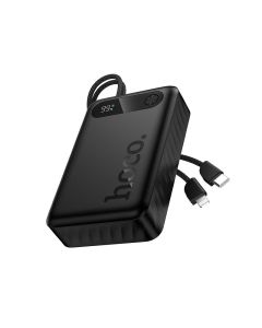 Powerbank Hoco 20000 mAh QC PD 2A 22 5W with built-in cables USB C + Lightning J171A black