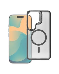 Case for Samsung A37 Forcell F-Protect Shadow Stand Premium compatible with MagSafe black