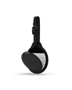 Locator compatible with Apple Find My Satechi FindAll Luggage Tag shape Vegan Leather ST-LFALTK black