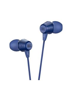 Wired earphones Jack 3 5 mm with microphone JBL T50HI 360 blue