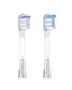 Toothbrush heads Hoco HP64 1x soft 1x hard white