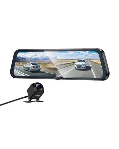 Dashcam for rearview mirror with a display 9 66 1080p/30fps + rear camera 720p/30fps Hoco DV16 black