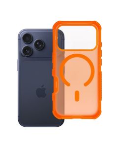 Case for iPhone 17 Pro / 18 Pro (low camera edge) Forcell F-Protect BumperX Premium compatible with MagSafe orange