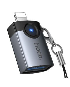 Adapter OTG Lightning to USB A Hoco UA46 Victory gray