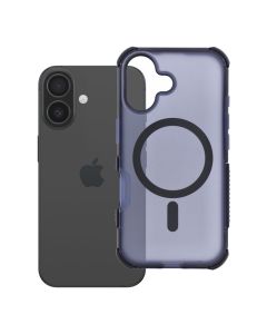 Case for iPhone 16 Forcell F-Protect BumperX Premium compatible with MagSafe navy blue