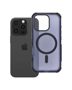 Case for iPhone 16 Pro Forcell F-Protect BumperX Premium compatible with MagSafe navy blue