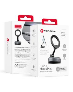 FORCELL Magic Mag Magnetic Suction Cup Phone Holder Compatible with MagSafe black