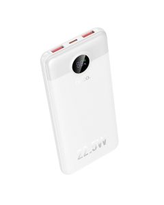 Powerbank Hoco 10000 mAh QC 22 5W+PD 20W LED J172 white