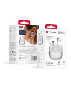 Forcell F-Audio Pulse Pro ANC + ENC Wireless In-Ear TWS Earbuds silver
