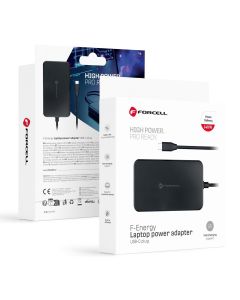 FORCELL F-ENERGY E856 uniwersal laptop charger 140W USB C - black