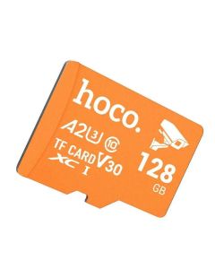 Memory card microSD 128GB class 10 UH-1 U3 V30 A2 Hoco orange