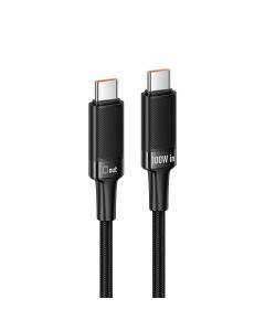 Cable USB C to USB C Hoco PD 5A 100W 1 2 m U153 Extreme black