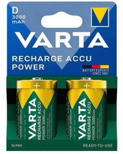 VARTA rechargeable battery R20 (Type D) 3000mAh Accu Power 2 pcs 