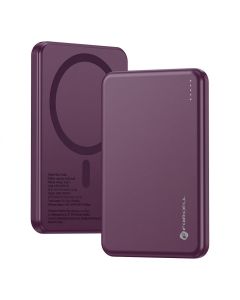 Powerbank compatible with MagSafe Forcell F-Energy Slim F5K9 QC4.0 PD3.0 15W 5000 mAh cherry