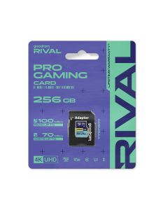 GOODRAM RIVAL Memory card microSD 256GB 100MB/s class 10 UHS-I V30 with adapter SD