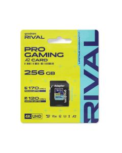 GOODRAM RIVAL Memory card microSD 256GB 100MB/s class 10 UHS-I V30 A2 with adapter SD
