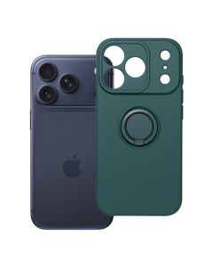 Case for iPhone 17 Pro / 18 Pro Silicone Ring green