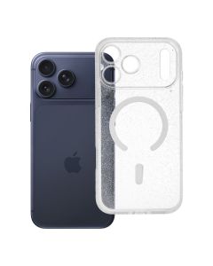 Case for iPhone 18 Pro Max / 17 Pro Max Clear Mag Cover (STR / CAMERA PROTECTION) compatible with MagSafe transparent glitter