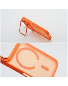 Case for iPhone 17 Pro Max / 18 Pro Max Forcell F-Protect Smoke Hybrid Premium compatible with MagSafe orange