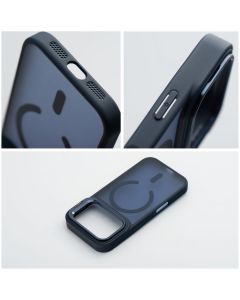Case for iPhone 17 Pro Max / 18 Pro Max Forcell F-Protect Smoke Hybrid Premium compatible with MagSafe navy blue
