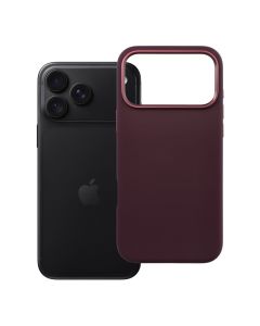 Case for iPhone 18 Pro Max / 17 Pro Max Forcell F-Protect Frame Premium compatible with Magsafe dark cherry