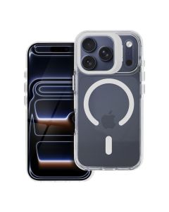 Case for iPhone 17 Pro Max / 18 Pro Max Lens Mag Cover compatible with MagSafe white
