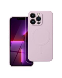 Case for iPhone 17 Pro Max / 18 Pro Max Silicone Mag Cover compatible with MagSafe (camera protection) pink