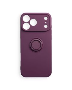 Case for iPhone 17 Pro Max / 18 Pro Max Silicone Ring dark cherry